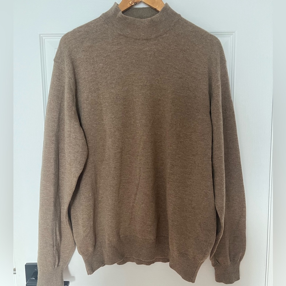 Vintage Givenchy Cashmere Brown Mockneck Sweater